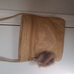 Vintage Leather & Fur Handbag